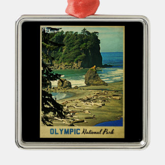 Olympic National Park Metal Tree Decoration
