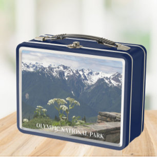 Olympic National Park Mountain Landscape Metal Lunch Box