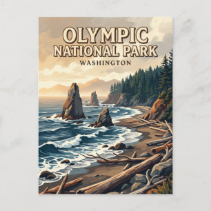 Olympic National Park Port Angeles Postcard