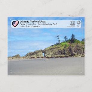 Olympic National Park - Second Beach, La Push Postcard