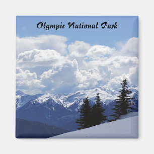 Olympic National Park Square Magnet
