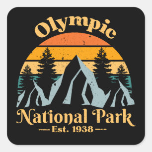 Olympic National Park Square Sticker