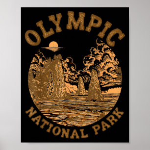 Olympic National Park Travelling Nature Lover Poster