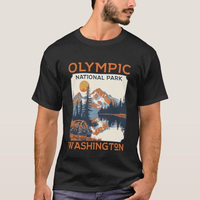 Olympic National Park-Washington Adventure T-Shirt (Front)