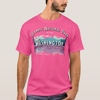 Olympic National Park Washington Hiking Camping Wh T-Shirt