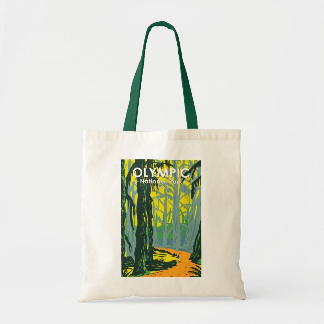 Olympic National Park Washington Hoh Rainforest  Tote Bag (Front)