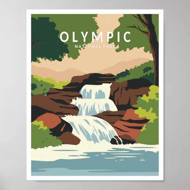 Olympic National Park Washington Poster (Front)