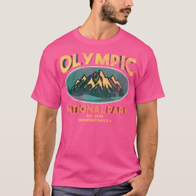 Olympic National Park Washington Usa Mountains Hik T-Shirt (Front)