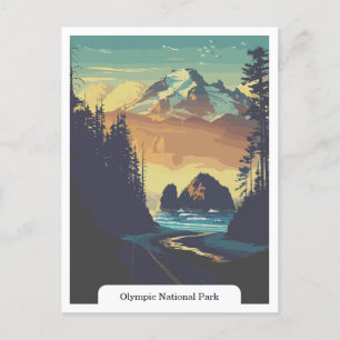 Olympic National Park, Washington USA Postcard