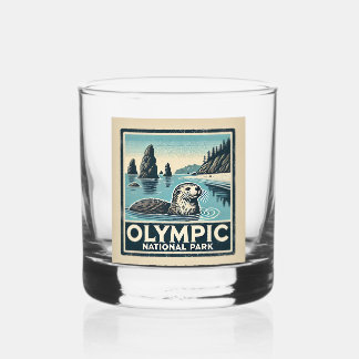 Olympic National Park Whiskey Glass