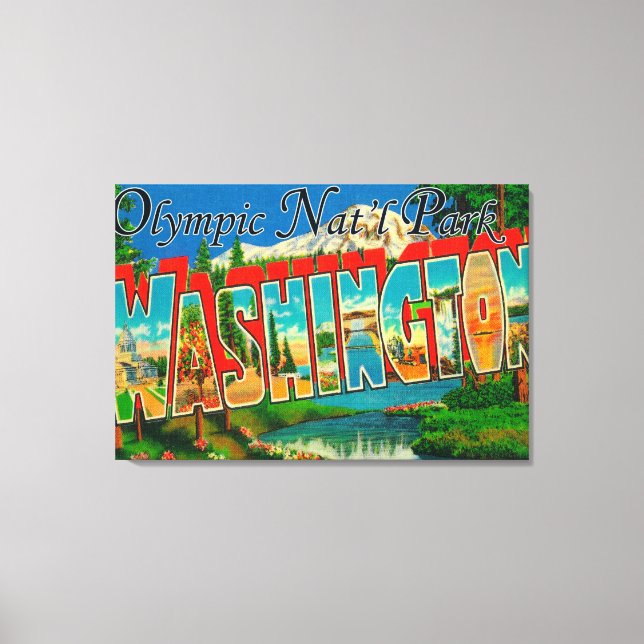 Olympic Nat'l Park, Washington Canvas Print (Front)