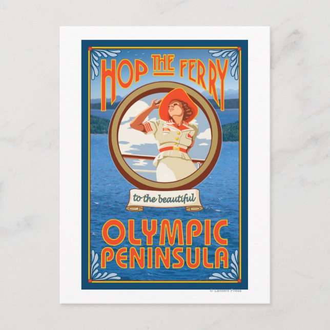 Olympic Peninsula, WashingtonHop the Ferry Postcard (Front)