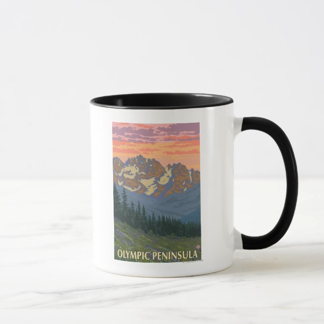 Olympic Peninsula, WashingtonSpring Flowers Mug (Right)