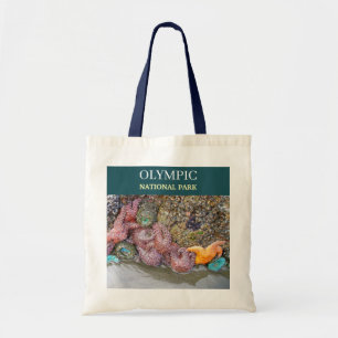 Olympic Ruby Beach Tidal Pool, Starfish, Anemone Tote Bag