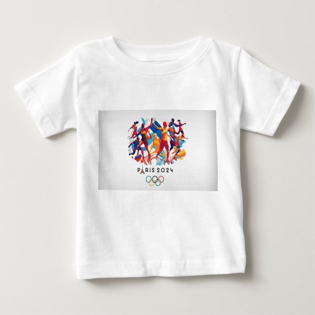Olympic Spirit Watercolor T-Shirt (Front)