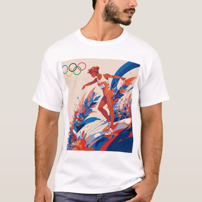 OLYMPICS 2024 Female Athlete  T-Shirt (Front)