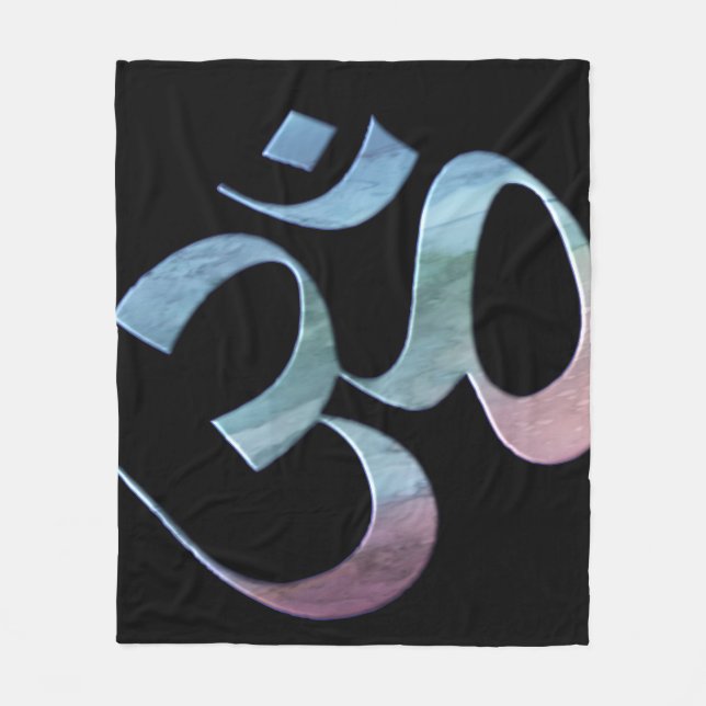 Om 1  fleece blanket (Front)