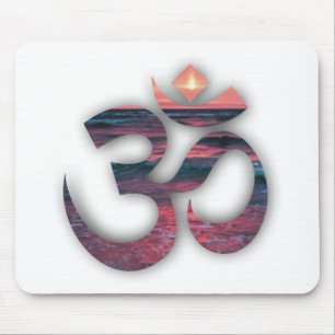 OM At The Ocean Yoga Mouse Pad