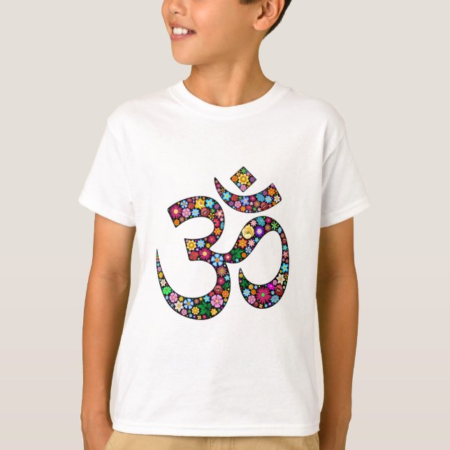 Om Aum Namaste Yoga Symbol T-Shirt (Front)