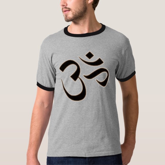 OM - AUM - OHM  HINDU BUDDHIST SYMBOL T-Shirt (Front)