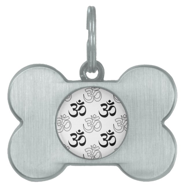 Om, Aum Symbol Pet ID Tag (Front)