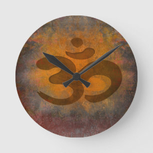om aum symbol Wall Clock