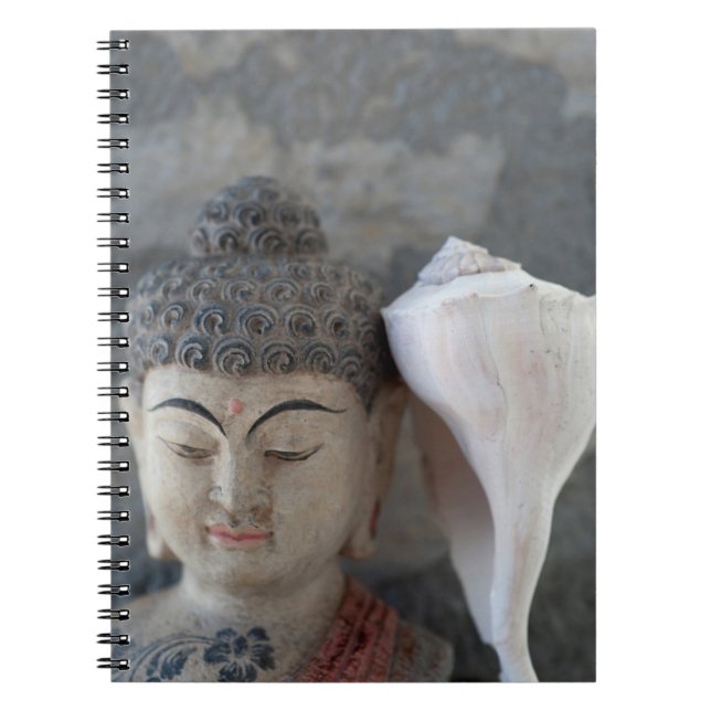 OM Buddha Seashell Notebook (Front)