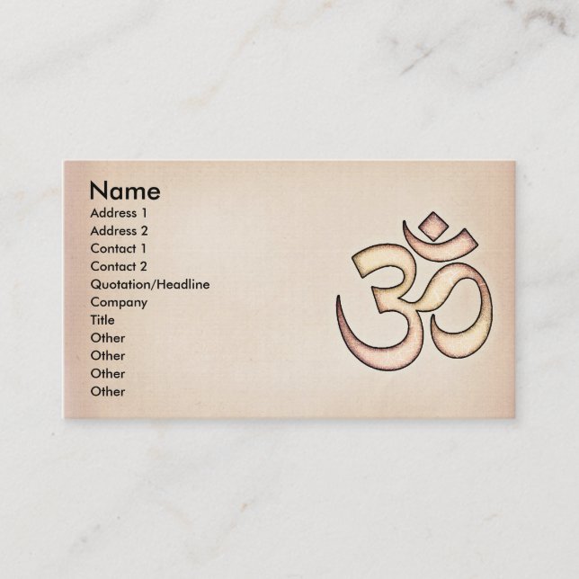 OM BUSINESS CARD (Front)