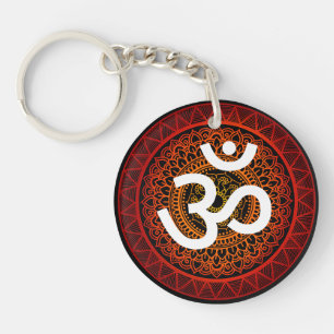 Om chakra mandala  key ring