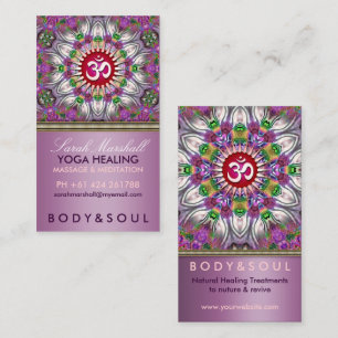 Om Energy Yoga Healing Star Business Card
