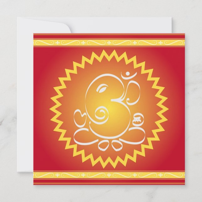 Om Ganesha with yellow star (Front)