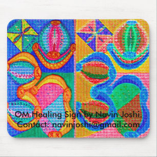OM Healing Sign by Navin J... Mouse Pad