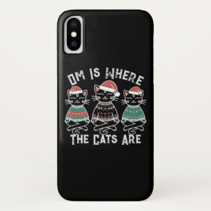 Om Is Where the Cats Are Holiday Case-Mate iPhone Case