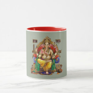 Om Lord Ganesh, Hindu God of Wealth & Happiness Mug