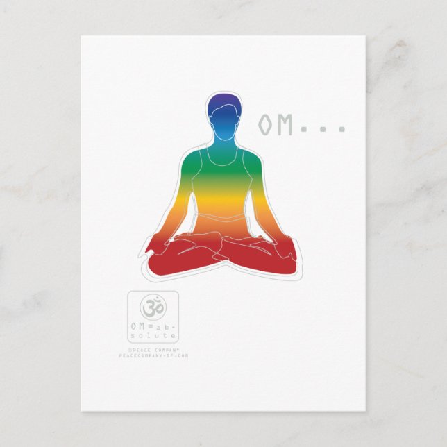 OM Lotus Chakras Postcard (Front)