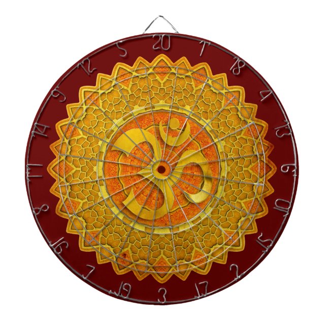 Om Lotus Dartboard (Front)