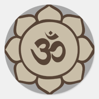 Om Lotus Sticker