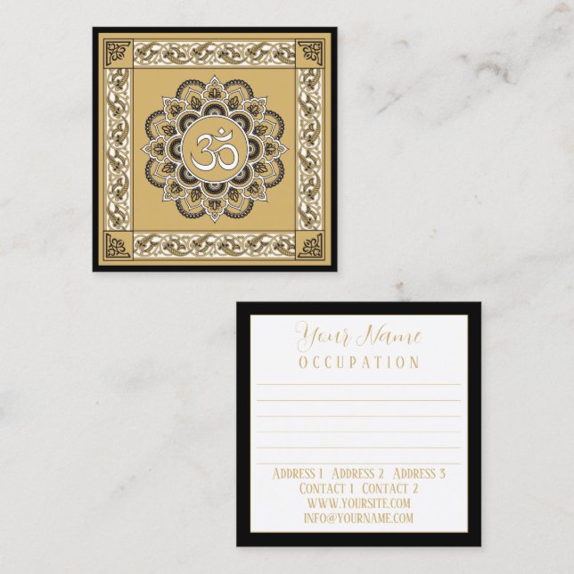 OM Mandala - Business Card (Front/Back)