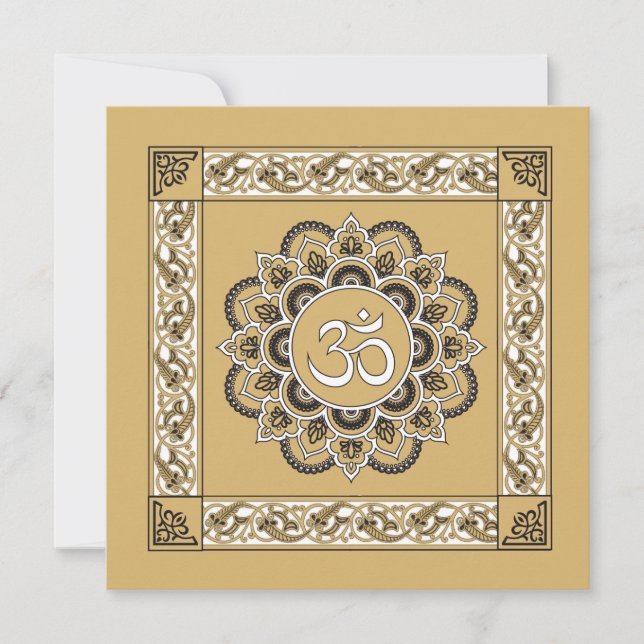 OM Mandala - Greeting Card (Front)