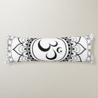 Om Mandala White & Black double sided