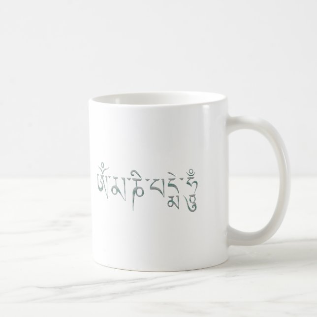 Om Mani Padme Hum Coffee Mug (Right)