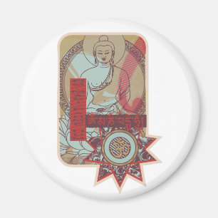 Om Mani Padme Hum Vintage Magnet