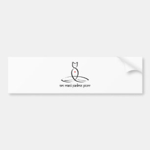 Om Mani Padme Purr - Sanskrit style text. Bumper Sticker