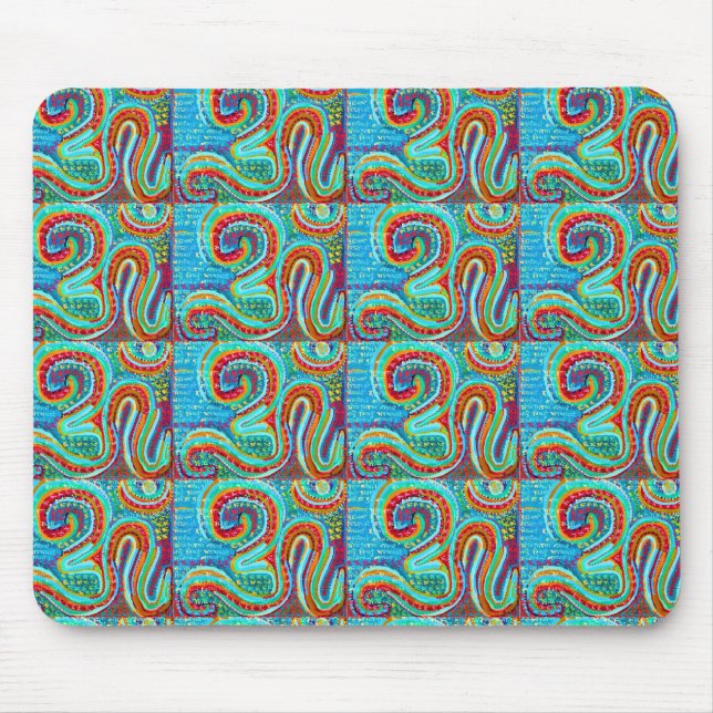 OM MANTRA Infinity - Display Meditate Chant Yoga Mouse Pad (Front)