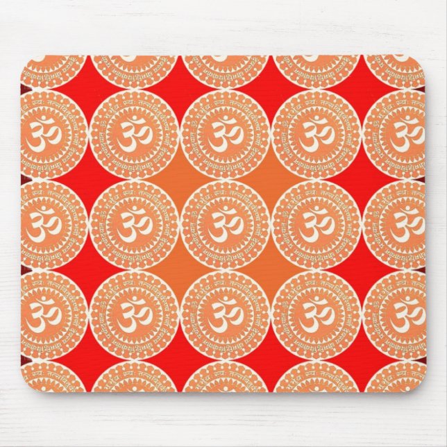 OM MANTRA -  OmMantra ALL OVER Mouse Pad (Front)