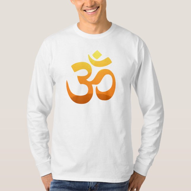Om Mantra Symbol Meditation Yoga Double Sided T-Shirt (Front)
