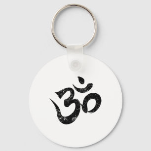 Om Meditation Shirt Spiritual Indian Yoga Symbol O Key Ring
