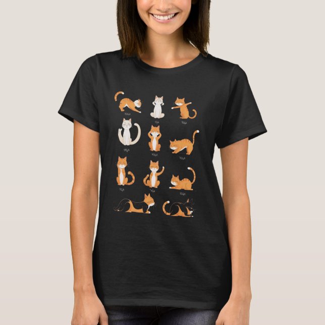 Om My Meow Zen Cat Master T-Shirt (Front)