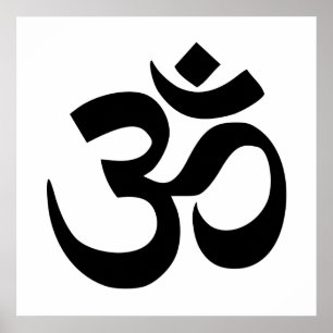 Om Namah Shivaya Aum Shanti Aum Om Symbol ॐ Peac Poster
