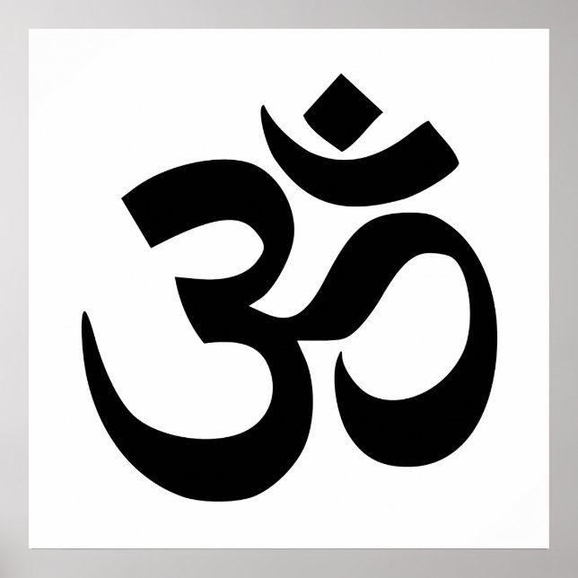 Om Namah Shivaya Aum Shanti Aum Om Symbol ॐ Peace Poster (Front)